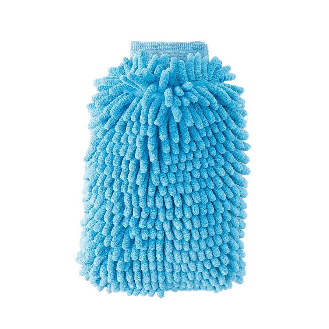 CARBINIC Microfiber Double-Sided Chenille Wash Mitt 1000 GSM